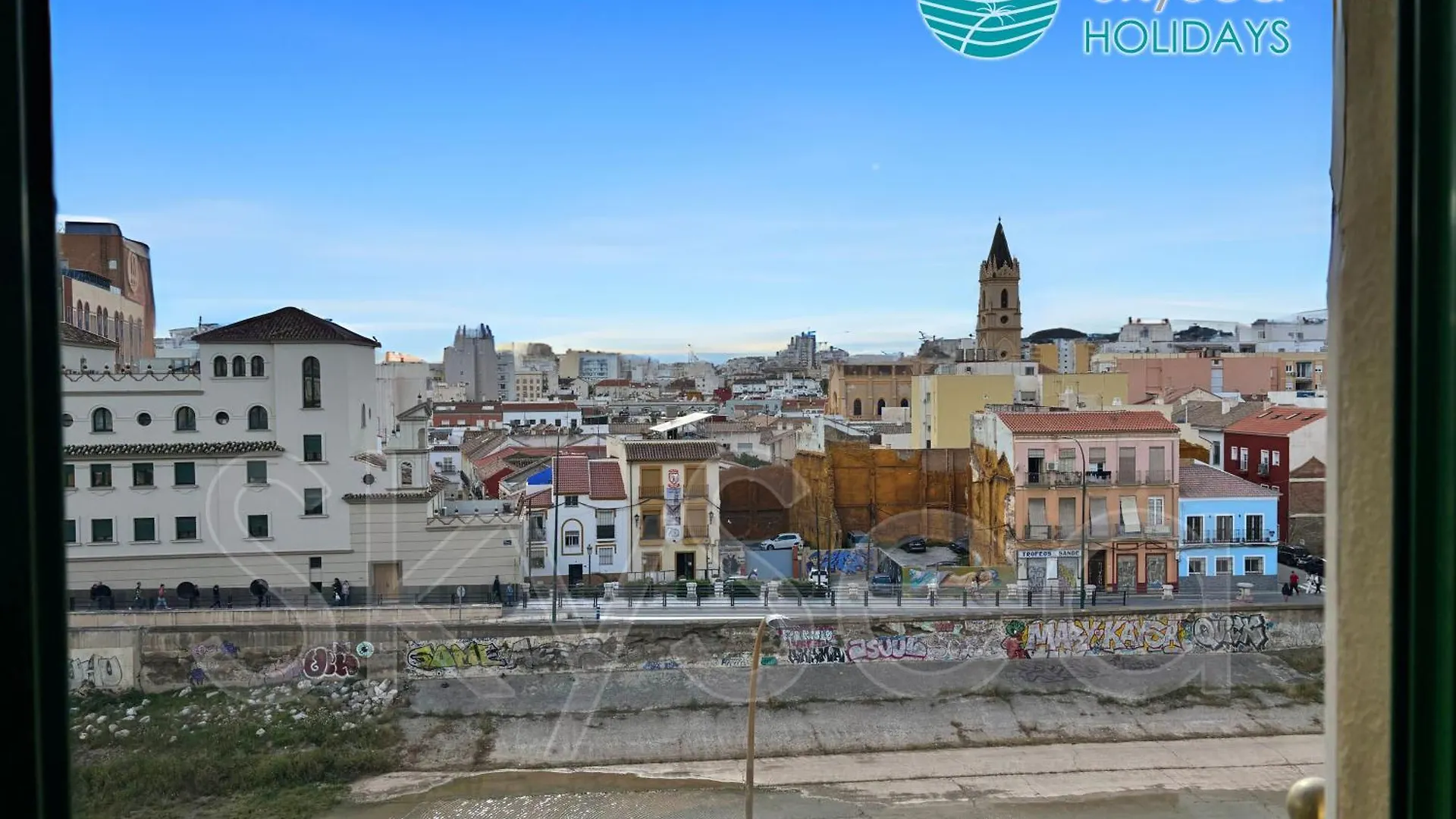 Daire Skysea Holidays Malaga Centro Frente Al Rio